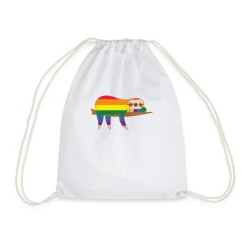 Paresseux de la fierté - Sac de sport léger - blanc - Devant