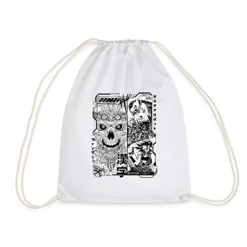 tokyo manga - Drawstring Bag - white - Front