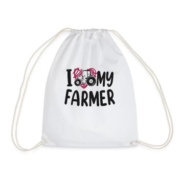Farming Farmer Wife Girl - Turnbeutel - Weiß - Vorne