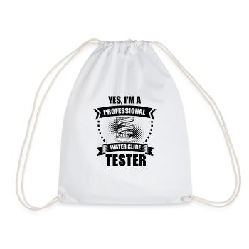 Humoristique Je suis un testeur professionnel de toboggans aquatiques - Sac de sport léger - blanc - Devant