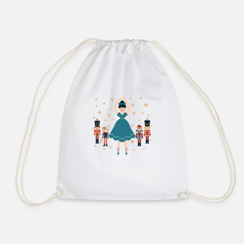 Märchen Klara Nussknacker Figur Prinz Ballett Weih - Turnbeutel - Weiß