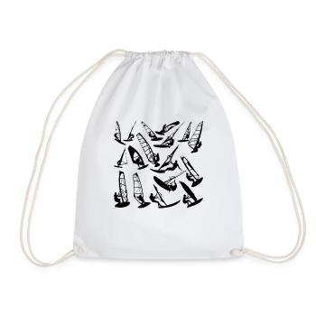 Planche à voile Cadeau de planche à voile - Sac de sport léger - blanc - Devant