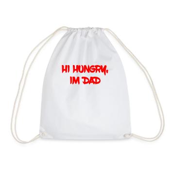 Salut affamé, je suis papa - Sac de sport léger - blanc - Devant