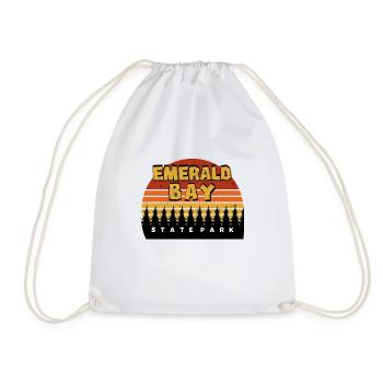 California Emerald Bay Nature Camping Nevada Stat - Drawstring Bag - white - Front
