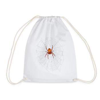 Spinne - Turnbeutel - Weiß - Vorne