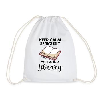 Lecteur de livres Lecture Littérature Amoureux de l’écriture - Sac de sport léger - blanc - Devant