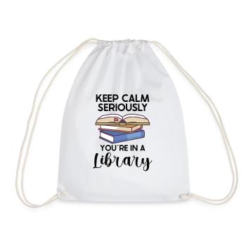 Lecteur de livres Lecture Littérature Amoureux de l’écriture - Sac de sport léger - blanc - Devant