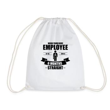 Employés hilarants Travaillant à domicile Réalisations - Sac de sport léger - blanc - Devant