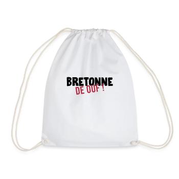 Bretagne , Breton , Bretonne , BZH , Breizh - Sac de sport léger - blanc - Devant