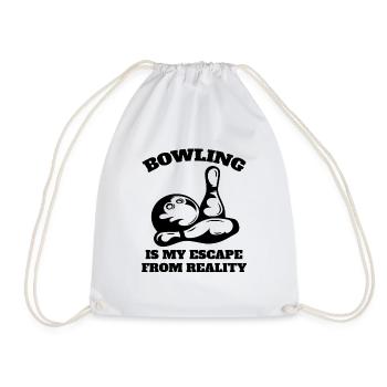 Bowling Cadeau Bowling Ball Bowler Bowler Bowling Bowling - Sac de sport léger - blanc - Devant