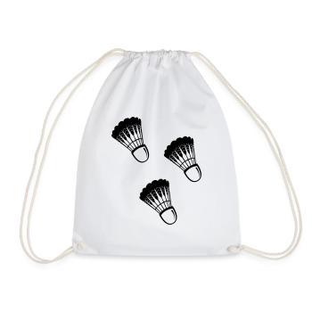 Badminton - Drawstring Bag - white - Front