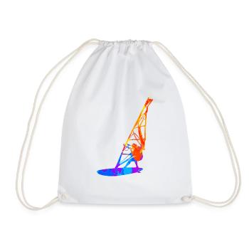 Surf Windsurfing Windsurfer Cadeau - Sac de sport léger - blanc - Devant