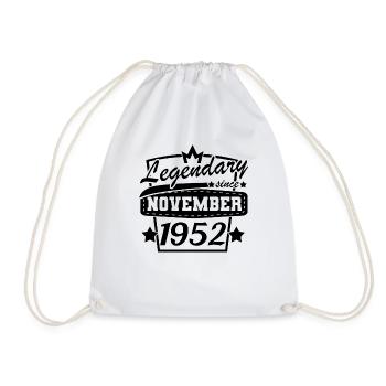 Legendär seit November 1952 Retro Sprüche - Turnbeutel - Weiß - Vorne