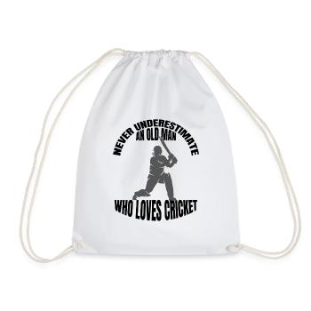 Cricket Slogan Cricket Gift Cricket Fan Team - Sac de sport léger - blanc - Devant