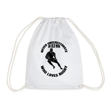 Rugby Coach Rugby Team Gift Rugby Player - Drawstring Bag - white - Front
