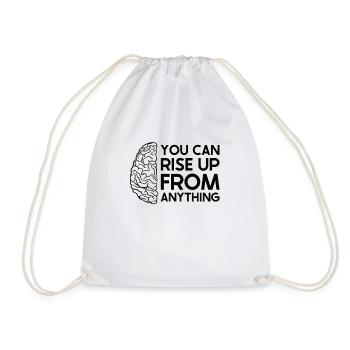 Stroke Survivor Stroke Awareness - Drawstring Bag - white - Front