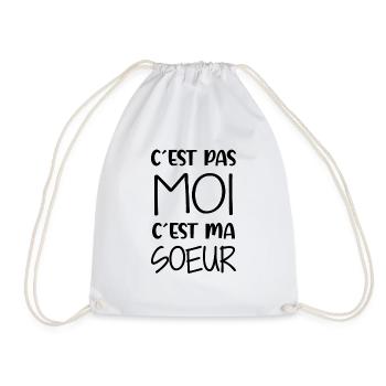 Bébé , Naissance , Enfant , Frère , Soeur , Humour - Sac de sport léger - blanc - Devant