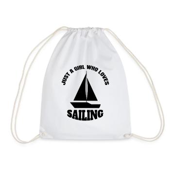 Sailing Ship Sail Boat Sailing Captain Sailor - Drawstring Bag - white - Front