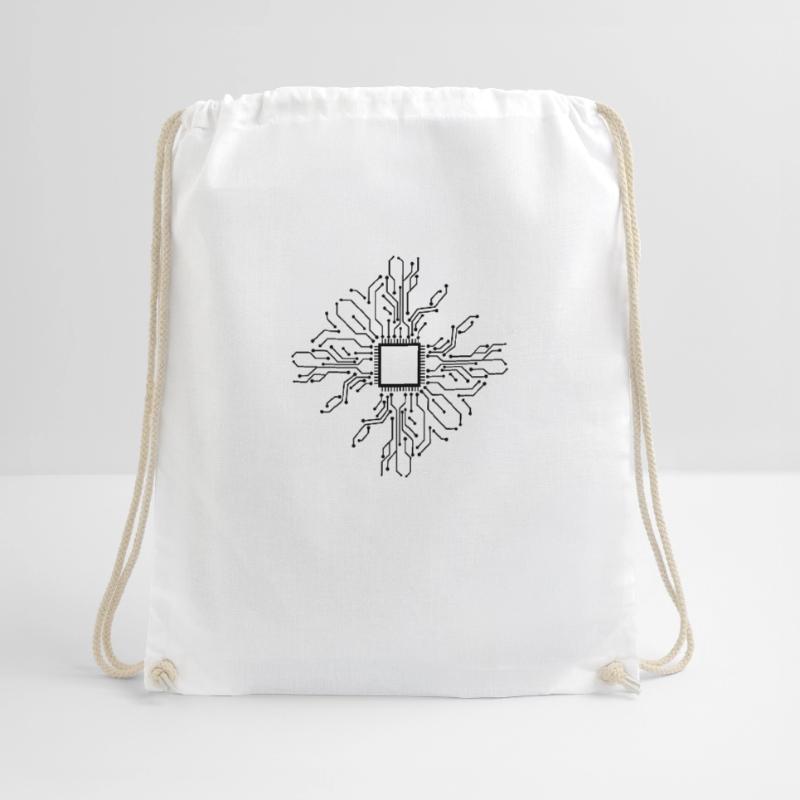 Electronics Technician PCB CPU Drawstring Bag