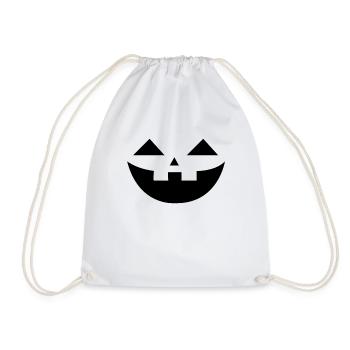 Smiling Pumpkin Face Pumpkin Head Halloween - Turnbeutel - Weiß - Vorne