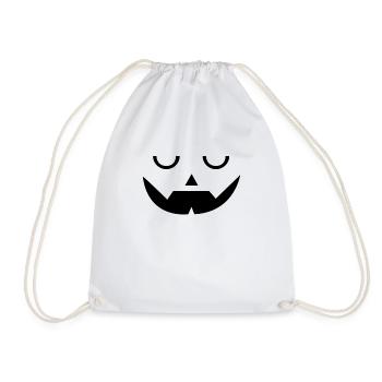 Sleep Pumpkin Face Pumpkin Head Halloween - Turnbeutel - Weiß - Vorne
