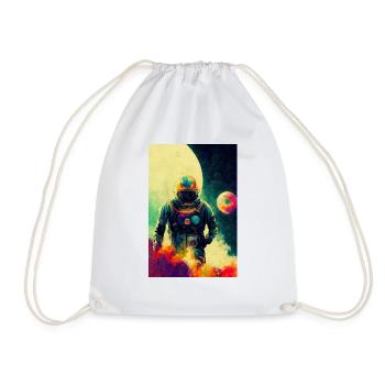 Astronaut Grunge-Style Candy-Pop - Turnbeutel - Weiß - Vorne