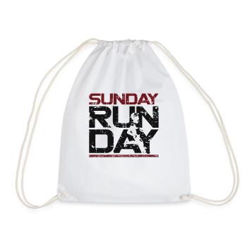 Running Runner Half Marathon - Drawstring Bag - white - Front
