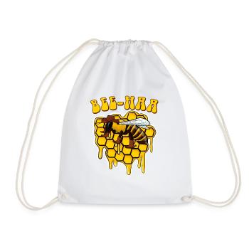 Bee Haa Biene Cowboy - Drawstring Bag - white - Front