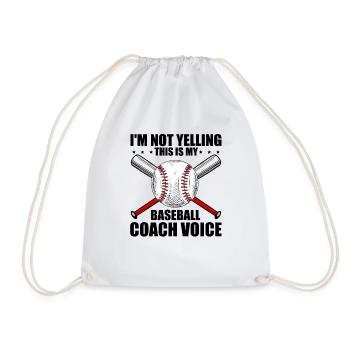 Humorvoll Das ist meine Baseball-Trainer-Stimme - Turnbeutel - Weiß - Vorne
