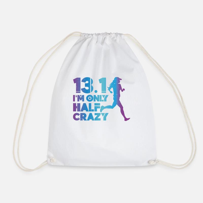 Running Runner Half Marathon Half - Sac de sport léger - blanc