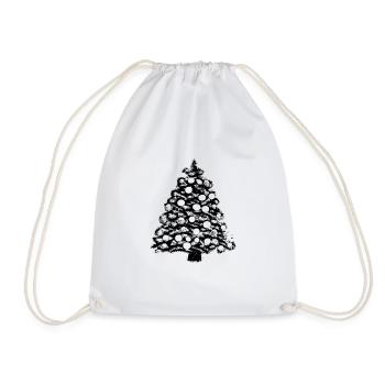 Christmas Tree Christmas Tree Holiday Winter 22 - Drawstring Bag - white - Front