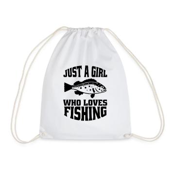 Pêche à la ligne Pêche Pêche Hameçons Femme Pêche - Sac de sport léger - blanc - Devant