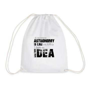 Astronomie - Turnbeutel - Weiß - Vorne