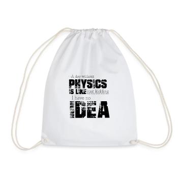 Physics - Drawstring Bag - white - Front