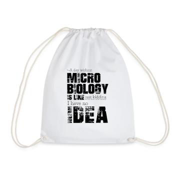 Microbiology - Drawstring Bag - white - Front