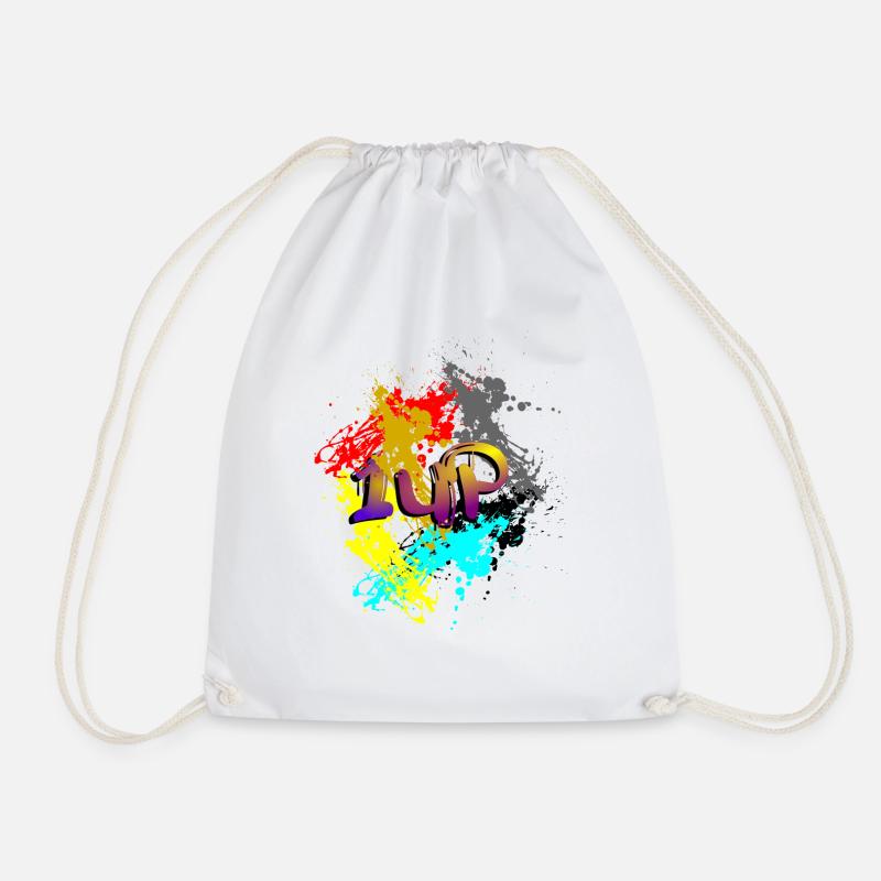 1up - Drawstring Bag - white