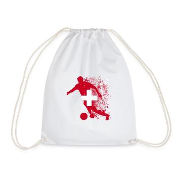 Swiss National Team Football World Cup - Drawstring Bag - white - Front