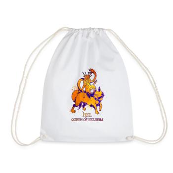 Ruler of the Underworld - Viking Goddess Hel - Drawstring Bag - white - Front
