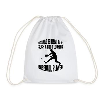 Cadeau de baseball Baseball Lovers Jeu de baseball - Sac de sport léger - blanc - Devant