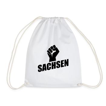 Sachsen Faust logo - Turnbeutel - Weiß - Vorne