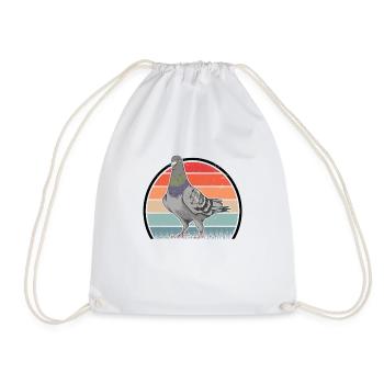 Pigeon Rétro Pigeon Fancier Vintage - Sac de sport léger - blanc - Devant