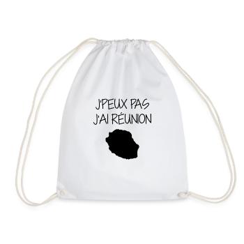 Réunion / 974 / Réunionnais / Réunionnaise - Sac de sport léger - blanc - Devant