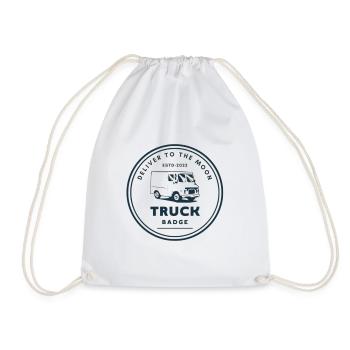 Truck Badge Deliver To The Moon - Turnbeutel - Weiß - Vorne