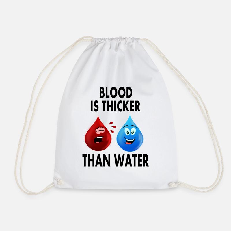 Blut ist dicker als Wasser - Turnbeutel - Weiß