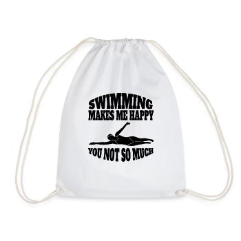 Nageuse Club de natation Femme nageuse - Sac de sport léger - blanc - Devant