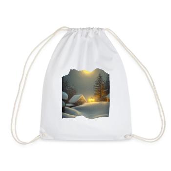 Motif de Noël - Sac de sport léger - blanc - Devant