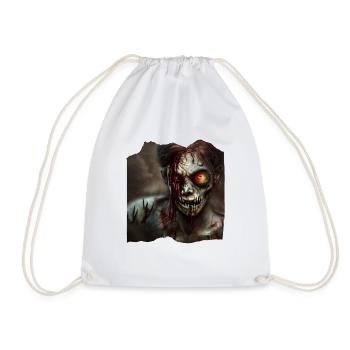 Zombie - Drawstring Bag - white - Front