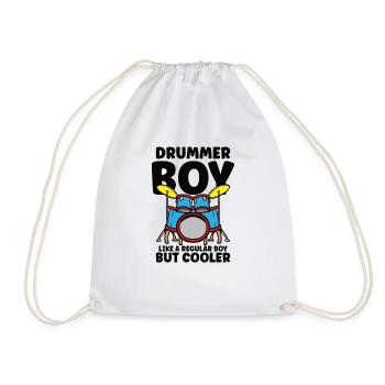 Batteur Batterie Musique Batterie Batterie - Sac de sport léger - blanc - Devant
