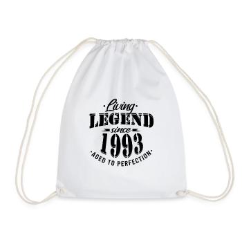 Lebende Legende seit 1993 Geburtstag Modern - Turnbeutel - Weiß - Vorne