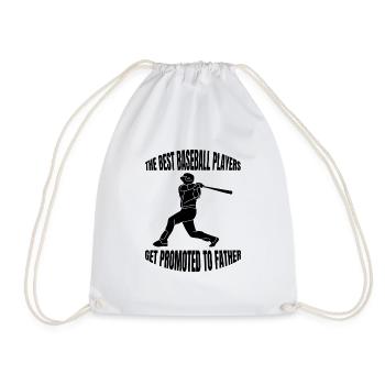 Baseballliebhaber Baseball Vater Baseballspiel Dad - Turnbeutel - Weiß - Vorne
